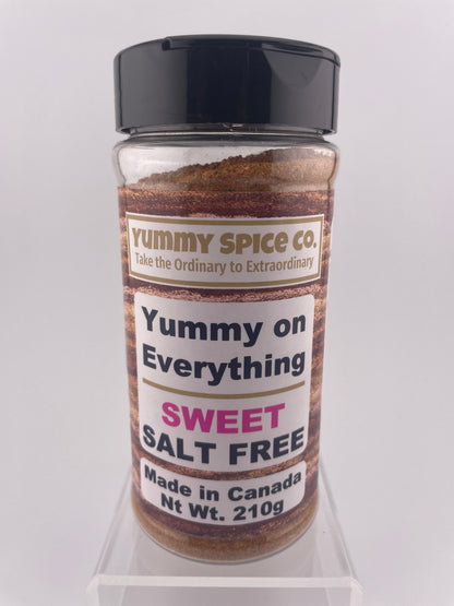 Yummy on Everything - Salt Free - Sweet - 210g Large Shaker Bottle