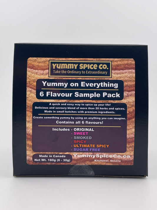 Yummy on Everything - 6 Flavour Sample Pack